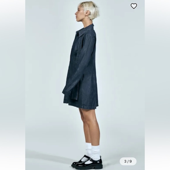 Zara Cotton Denim Dress - Picture 2 of 14